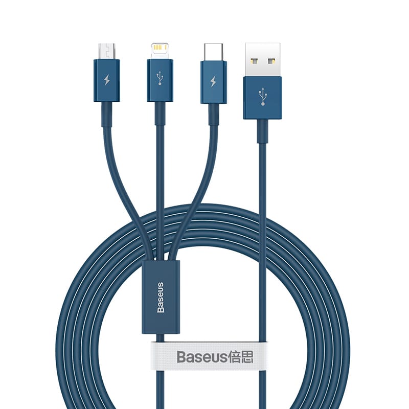 Baseus-3-in-1-USB-Type-C-Cable-ALGERIE-3.jpeg Baseus cable usb 3en 1 Type-C iPhone micro-usb 12 Pro Max Xiaomi Samsung... noir — YouShop DZ