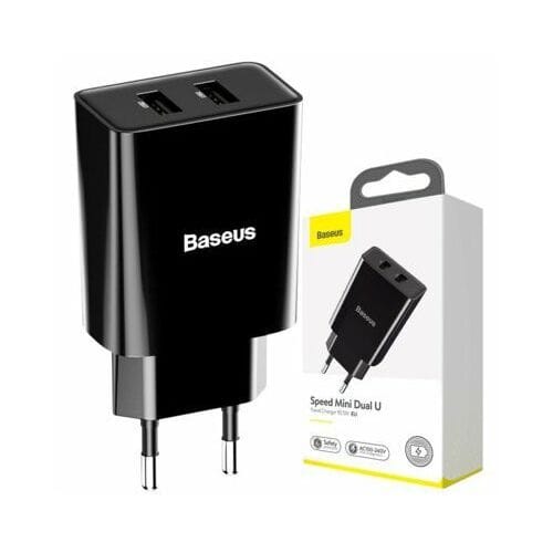 Baseus-chargeur-double-USB-2A-noir-ALGERIE-5.jpg Baseus Mini chargeur double USB — YouShop DZ