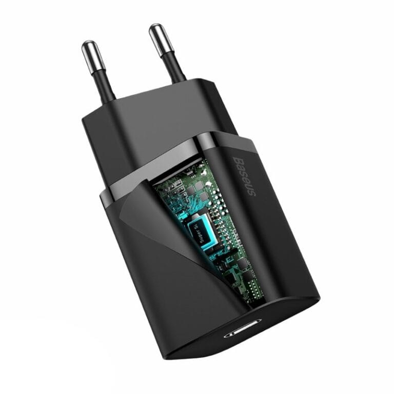 Baseus-si-20W-CCSUP-B01.jpg Baseus Chargeur USB-C 20W pour iPhone 12 Pro Max 12 mini Type-C PD Fast Charging — YouShop DZ