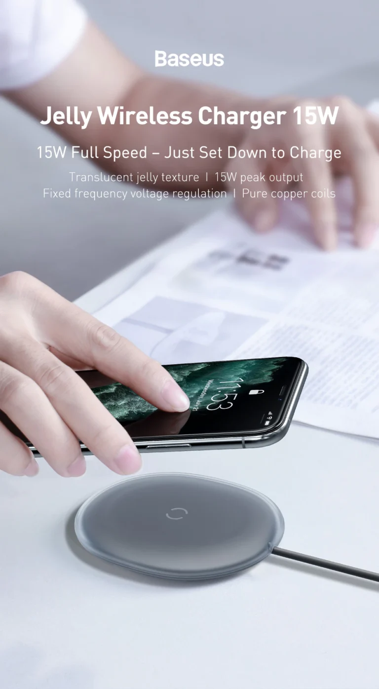 Baseus chargeur sans fil 15W texture en gelée — YouShop DZ