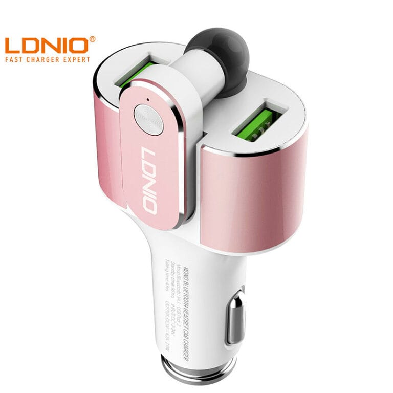 HTB1OBRiXJfvK1RjSspoq6zfNpXaP.jpg LDNIO chargeur Intelligent pour voiture, double Port USB avec oreillette Bluetooth — YouShop DZ