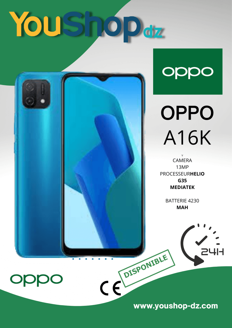 OPPO A16K 3/32 — YouShop DZ