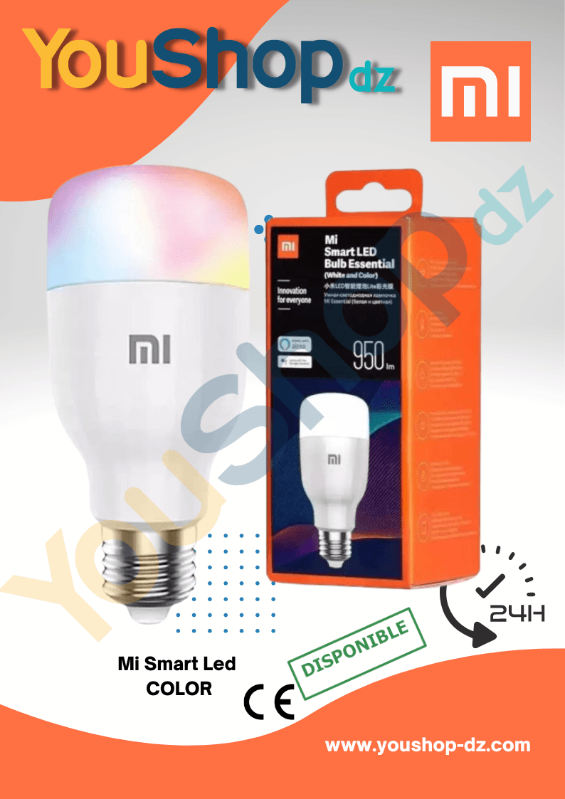 Xiaomi Mi Smart Led Bulb Essential 950IM (white and color) — YouShop DZ