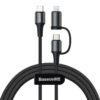 baseus-cable-2-en-1-type-c-60w-lightning-18w-1_001-1.jpg Baseus Cable 2 in 1 usb type c to usb type c Lightning iPhone macbook pro — YouShop DZ