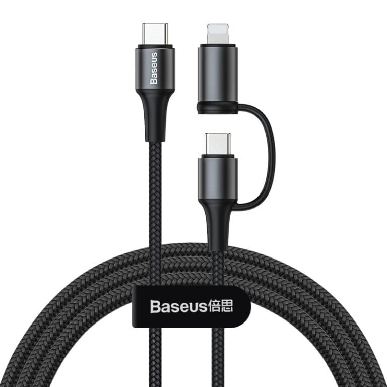 baseus-cable-2-en-1-type-c-60w-lightning-18w-1_001-1.jpg Baseus Cable 2 in 1 usb type c to usb type c Lightning iPhone macbook pro — YouShop DZ