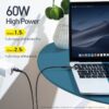 baseus-cable-2-en-1-type-c-60w-lightning-18w-2_001.jpg Baseus Cable 2 in 1 usb type c to usb type c Lightning iPhone macbook pro — YouShop DZ