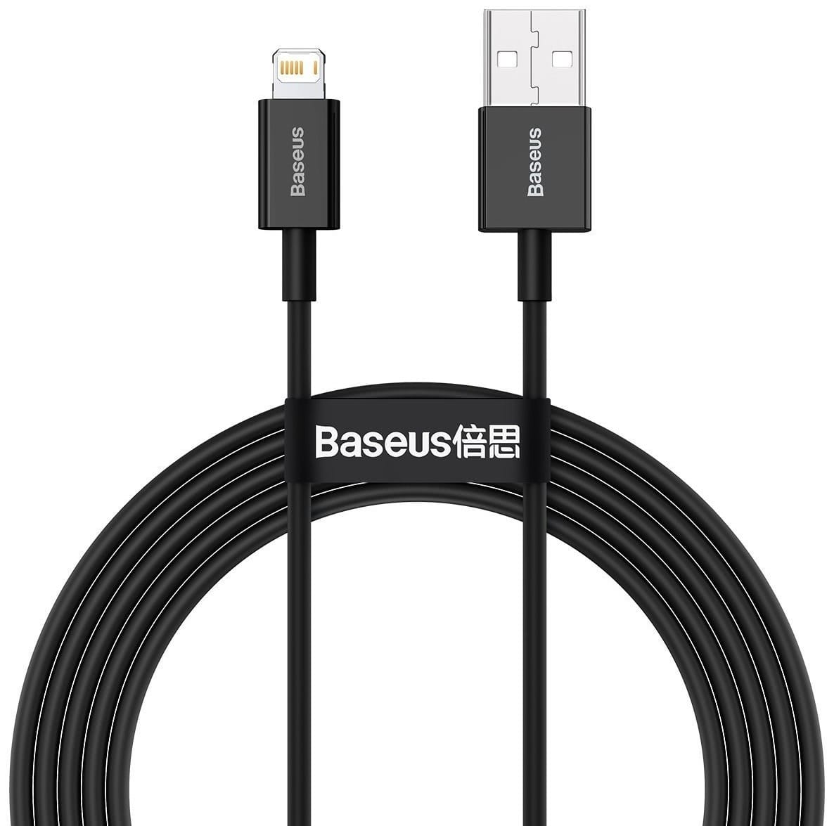 Baseus cable iphone 2.4A noir 100cm — YouShop DZ