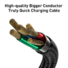 cable-baseus-40-usb-type-c-youshop-dz-5.png Baseus câble USB type-c Led 5A charge rapide 40W — YouShop DZ