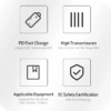 cable-type-c-youshop-dz-1.png Câble USB-C vers USB-C 100W 100cm — Charge rapide PD & transfert de données — YouShop DZ