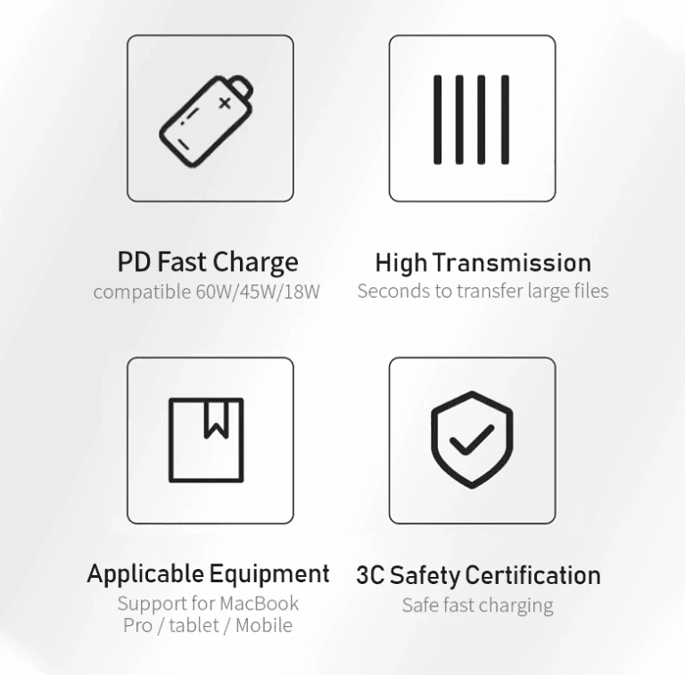 cable-type-c-youshop-dz-1.png Câble USB-C vers USB-C 100W 100cm — Charge rapide PD & transfert de données — YouShop DZ