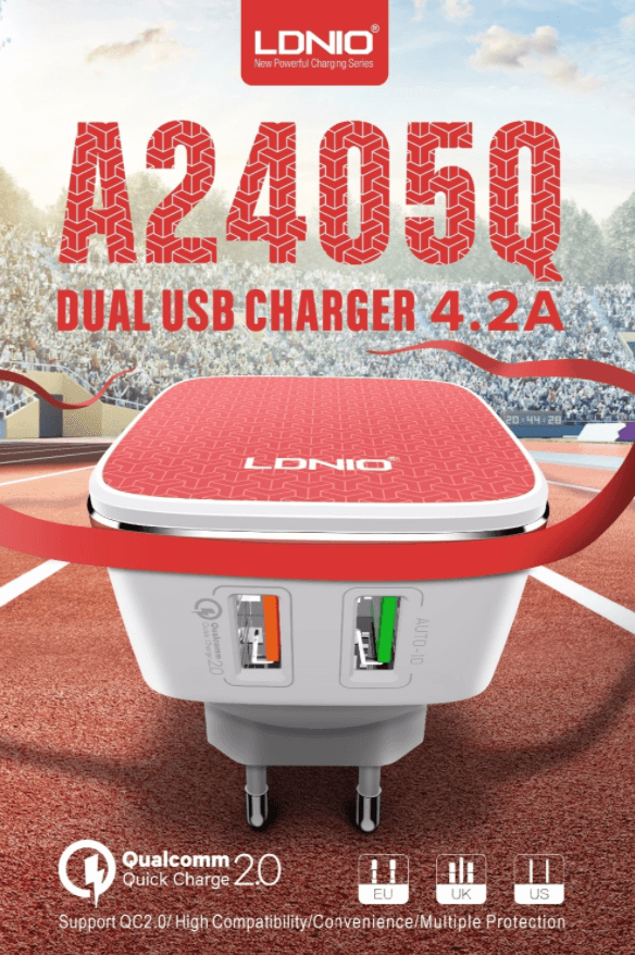 LDNIO chargeur intelligent Quick 2.0 2 Ports USB — YouShop DZ