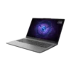 LAPTOP LENOVO LOQ RTX I7 I5 ALGERIE DROIT Laptop Lenovo RTX LOQ 15 vu de biais — vue latérale droite mettant en avant le logo