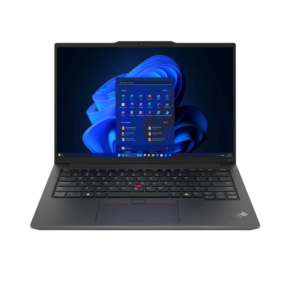 LENOVO E14 NOIR DE FACE