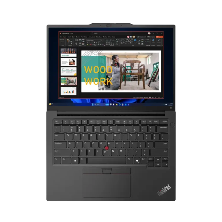 LENOVO E14 GEN 6 ALGERIE (10) LENOVO E14 GEN 6 ouvert 180° vue de face