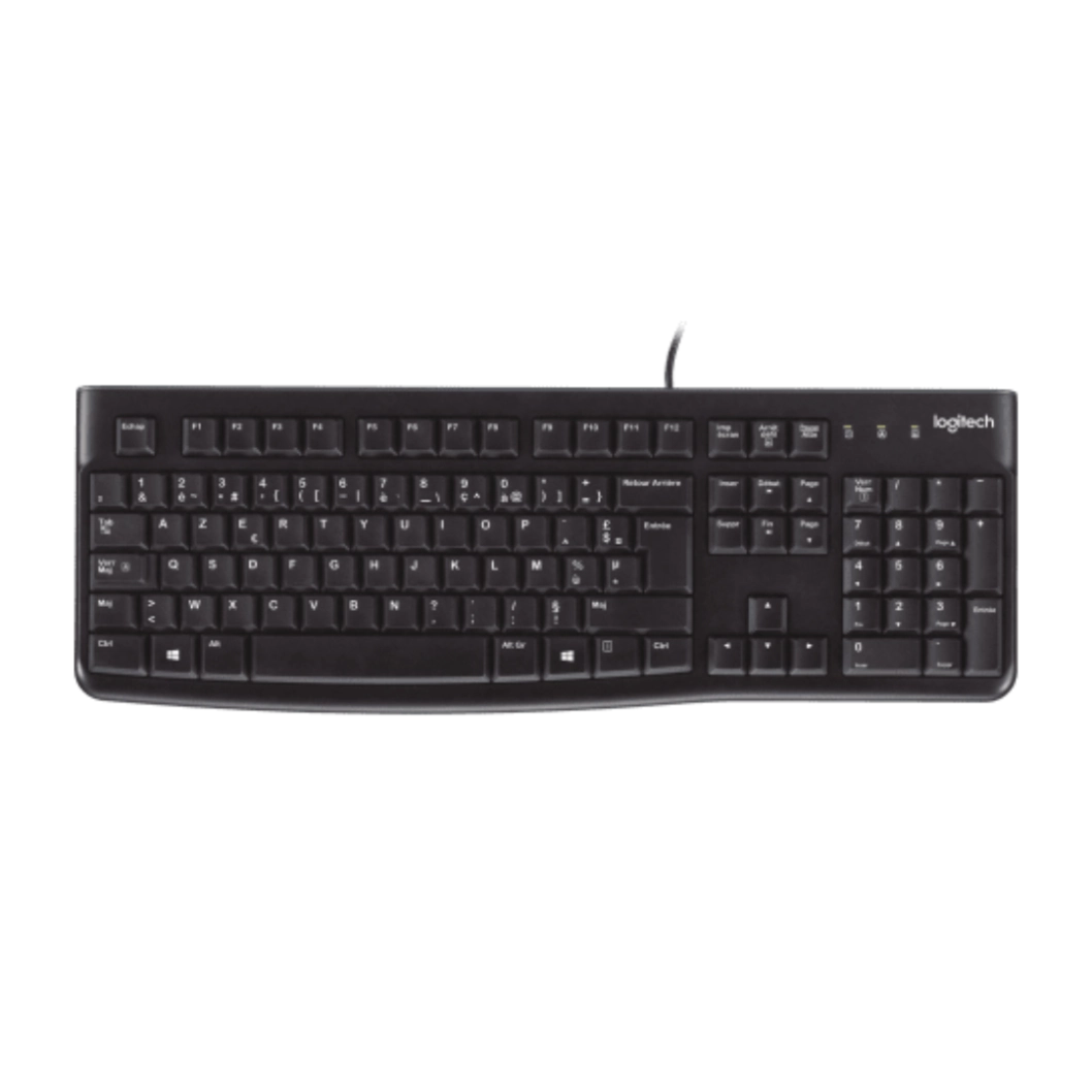 Clavier logitech K120 vue de haut