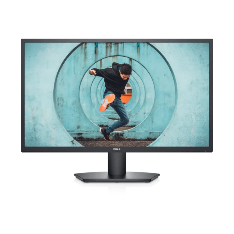 Vue de face de l'écran d'ordinateur Dell 27" E2722H avec affichage Full HD