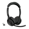 Evolve2 55 MS Casque Sans Fil Jabra youshop algerie-1 Casque sans fil Jabra Evolve2 55 MS avec adaptateur USB Bluetooth et micro perche.