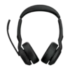 Evolve2 55 MS Casque Sans Fil Jabra youshop algerie-2 Vue de face du micro-casque professionnel Jabra Evolve2 55 MS noir sans fil.