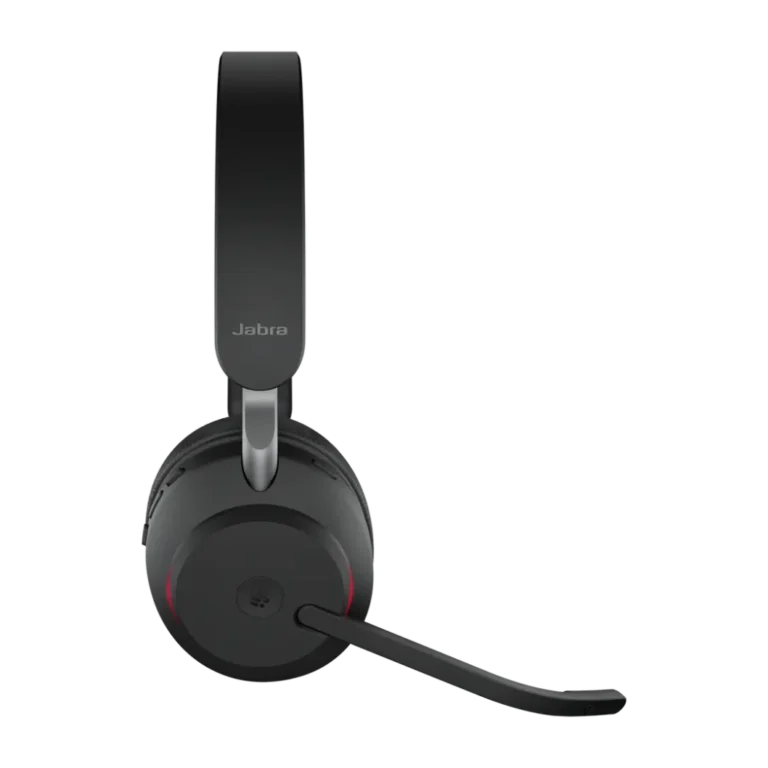Evolve2 65 Casque Sans Fil Jabra youshop algerie (5) Profil du casque sans fil Jabra Evolve2 65 montrant le design de l'écouteur