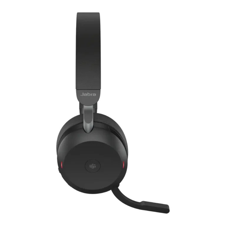 Jabra Evolve2 75 casque sans fil youshop algerie-4 Profil du micro-casque professionnel Jabra Evolve2 75 avec perche rétractable