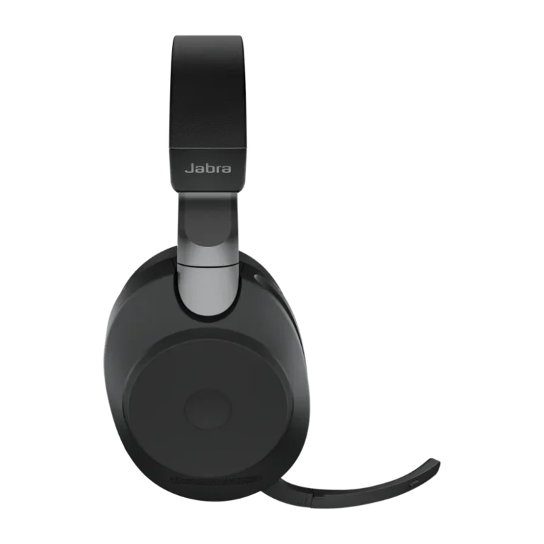 Jabra Evolve2 85 youshop algerie-4 Profil du casque professionnel Jabra Evolve2 85 avec micro perche