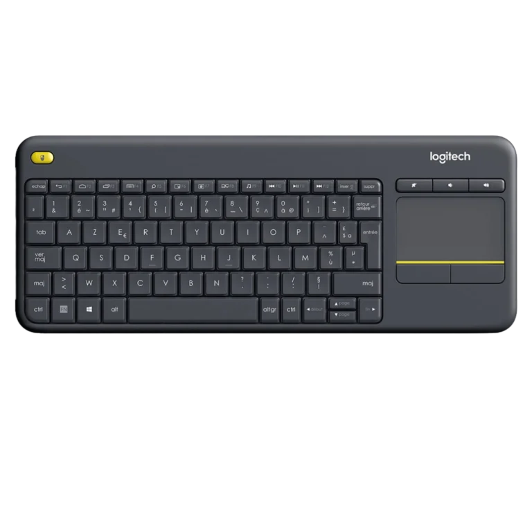 Logitech K400 Plus clavier sans fil youshop algerie (1) Logitech Wireless Touch Keyboard K400 Plus vue de haut
