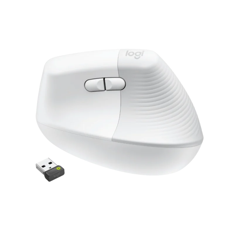 Logitech Lift (Blanc) sans fil youshop algerie -1 (6) Logitech Lift (Blanc) sans fil vue avec dongle