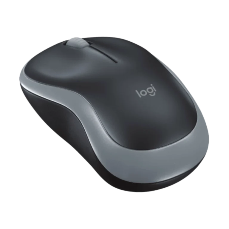 Logitech M185 souris sans fil vue haut arriere lateral gauche
