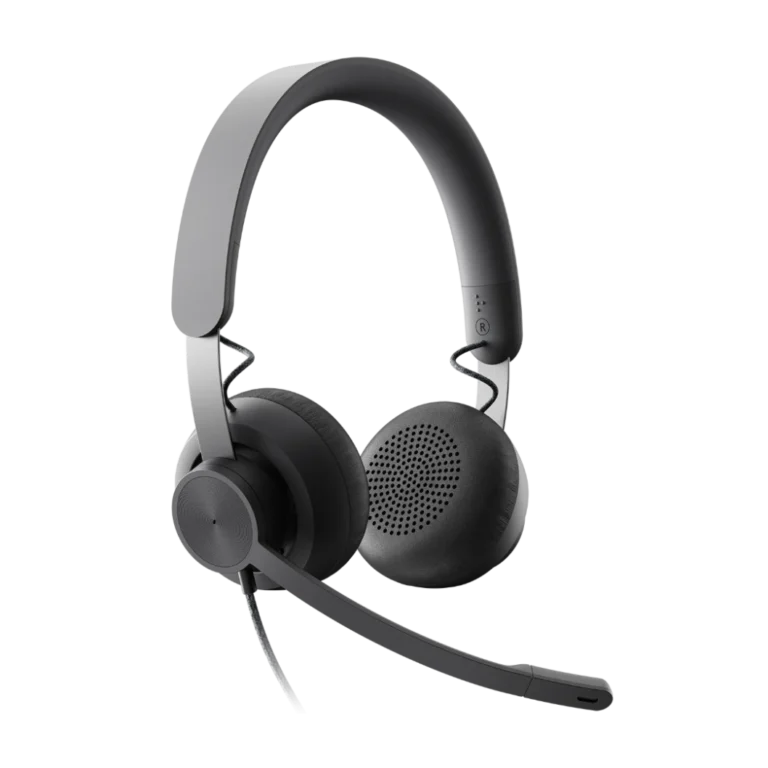 Logitech Zone Wired MSFT-5 Logitech Zone Wired MSFT vue laterale avec micro