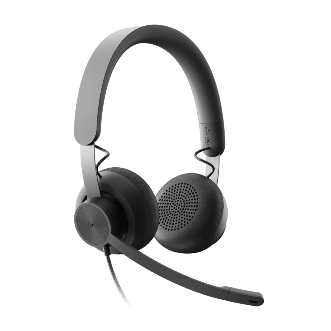 Logitech Zone Wired MSFT-5 Logitech Zone Wired MSFT vue laterale avec micro