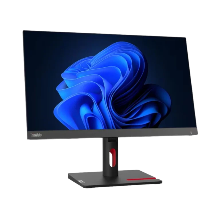 ecran lenovo ThinkVision S22i-30 youshop algerie-1 Vue de trois quarts gauche de l'écran Lenovo ThinkVision S22i-30 avec affichage