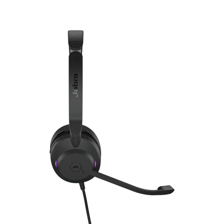 Jabra Evolve2 30 Duo Vue de profil micro flexible YouShop - Solutions audio professionnelles Algiers