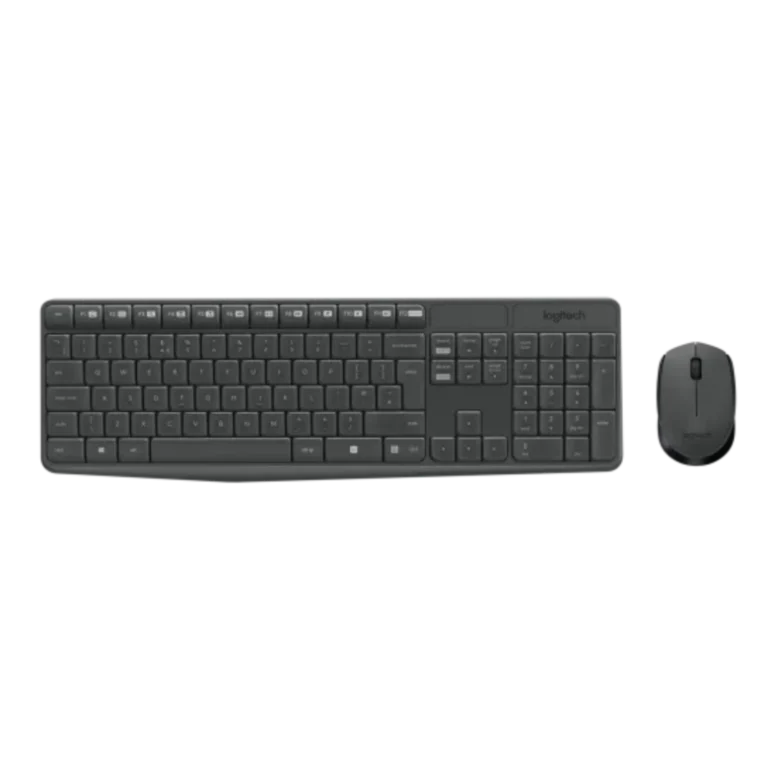 logitech mk235 calavier souris sans fil vu de haut