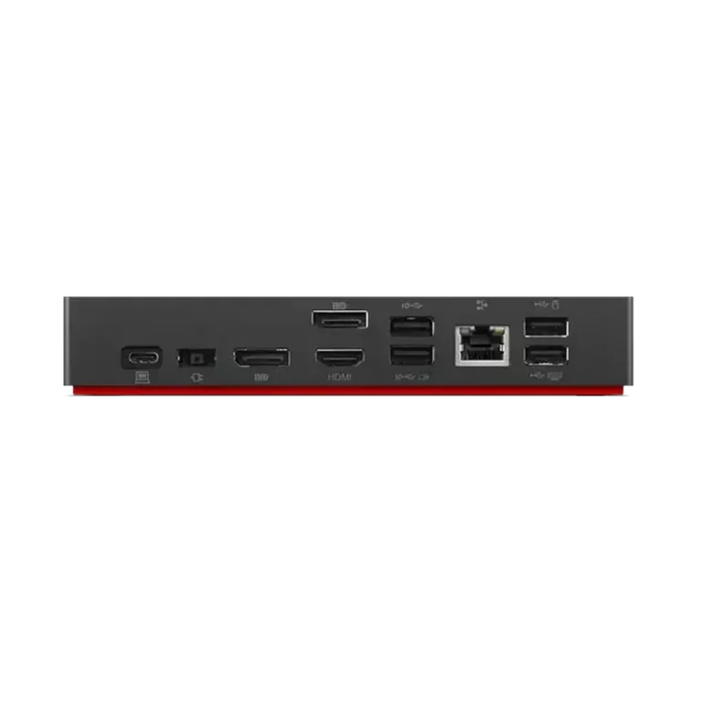STATION D’ACCUEIL THINKPAD UNIVERSELLE USB-C ALGERIE (4) LENOVO DOCKSTATION THINKPAD USB-C vue de dos