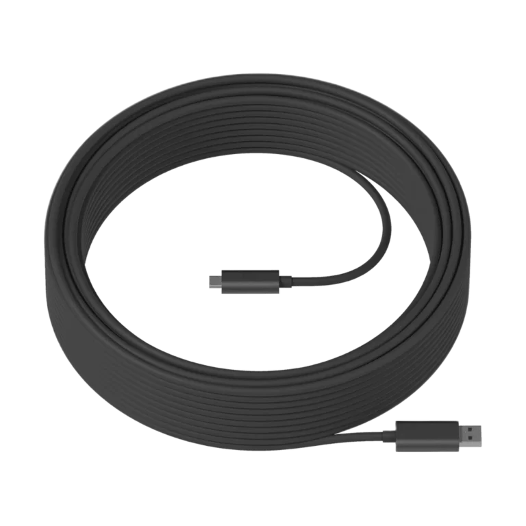 Logitech Strong USB 25m Algerie YouShop 2 Câble Logitech Strong USB 25 mètres connecteurs USB-C USB-A Algérie YouShop DZ