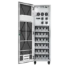 APC Easy UPS 3M 60kVA - Vue intérieure batteries installées APC Easy UPS 3M 60kVA E3MUPS60KHB1, intérieur porte ouverte, 3 strings de batteries 9Ah installées