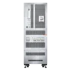 APC Easy UPS 3S 30kVA - Vue arrière connexions APC Easy UPS 3S 30kVA E3SUPS30KHB1, panneau arrière avec disjoncteurs électriques et connexions d'alimentation triphasée