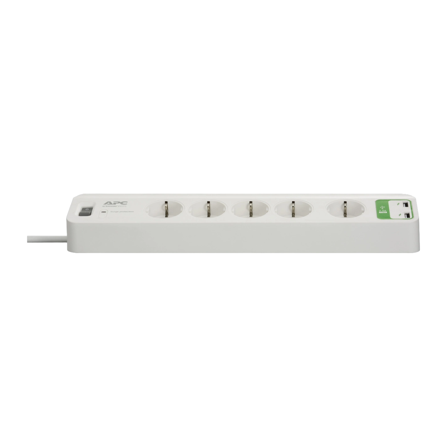 APC Essential SurgeArrest 5 prises Schuko 2 USB PM5U-GR Multiprise parafoudre APC PM5U-GR 5 prises Schuko et 2 ports USB
