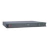 APC Smart-UPS SC 450VA Rack 1U - Vue 3/4 avant droite APC Smart-UPS SC 450VA SC450RMI1U, format rack 1U gris anthracite, vue 3/4 avant droite, logo APC rouge, Smart-UPS SC 450 visible sur façade