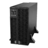 APC Smart-UPS SRT 10kVA SRTG10KXLI en mode tour, vue 3/4 avant gauche, 4 ventilateurs circulaires façade, écran LCD ONLINE 230V 50Hz, logo APC, pied de tour