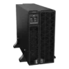 APC Smart-UPS SRT 10kVA SRTG10KXLI en mode tour, vue 3/4 avant droite, écran LCD ONLINE 230V 50Hz, ventilateurs hexagonaux, 2 unités, pied de tour