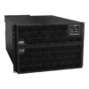 APC Smart-UPS SRT 20kVA SRTG20KXLI, format rack/tour noir, vue 3/4 avant gauche, écran LCD ONLINE 230V 50Hz, ventilateurs hexagonaux, 2 unités, pied de tour