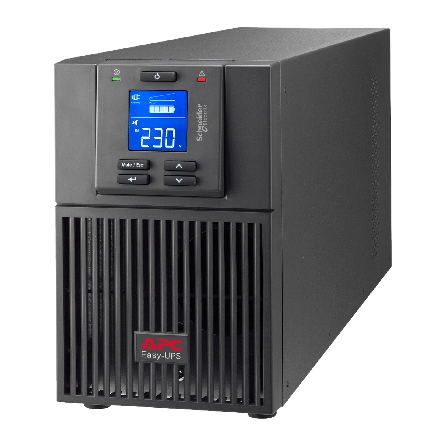 APC Easy UPS SRV 1000VA SRV1KI - Vue de face avec écran LCD