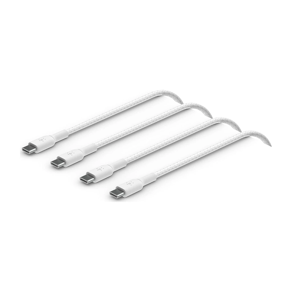 c2ial2.webp Belkin BOOST CHARGE USB-C vers USB-C 2m 60W Tressé Blanc — YouShop DZ
