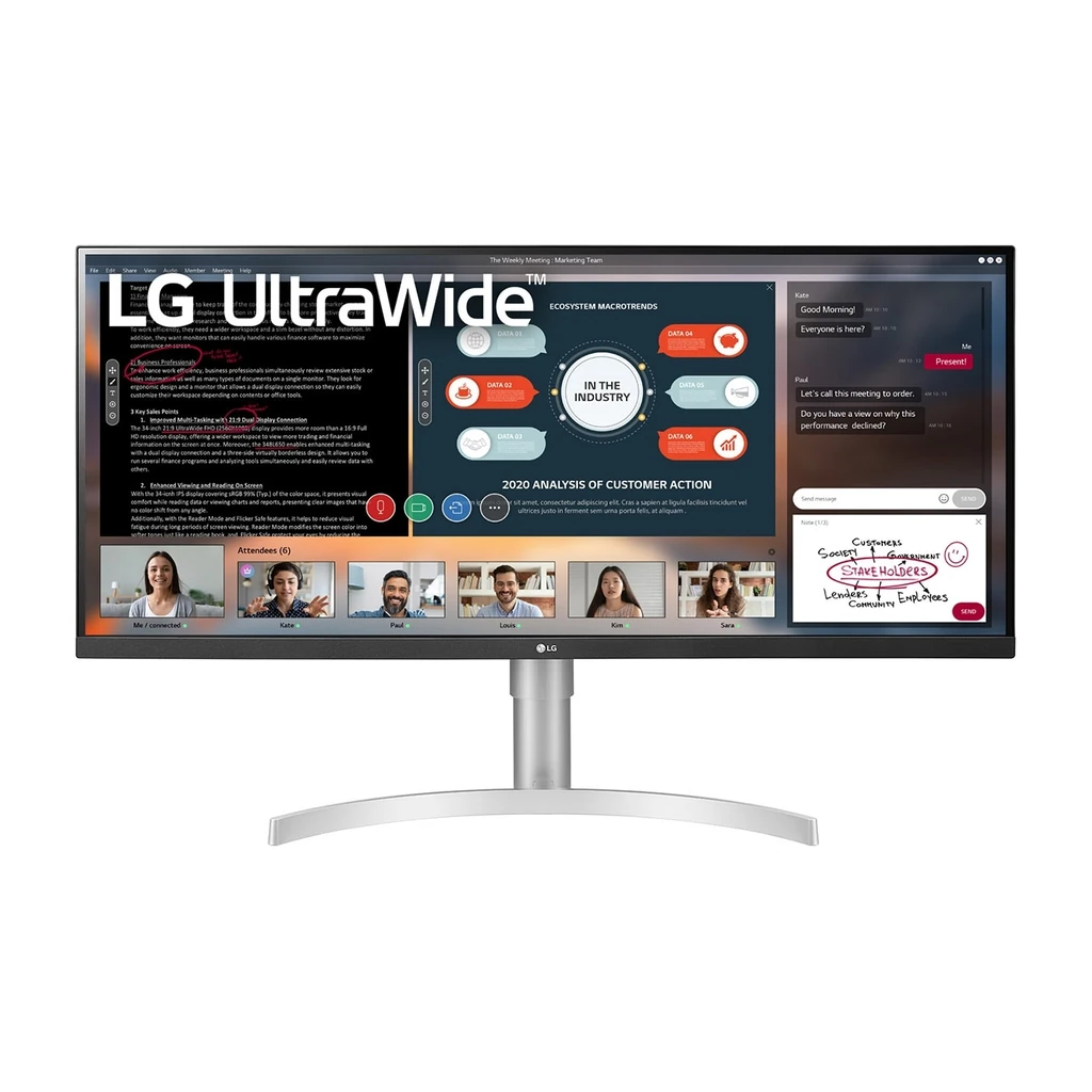 LG 34WN650-W 34" UltraWide FHD IPS HDR400 FreeSync — YouShop DZ