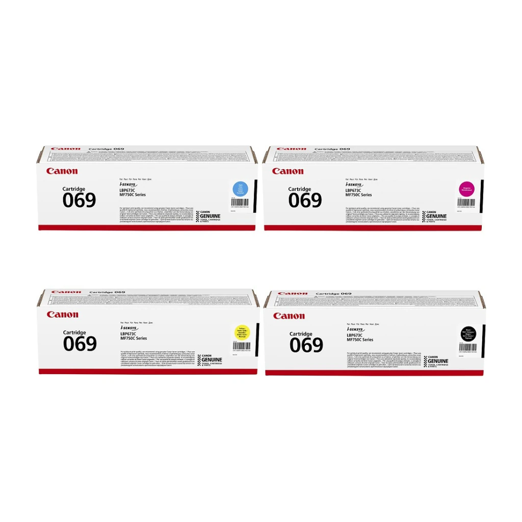 ch97vz.webp Canon — Pack Toner Original 069 (BK 2 100 + CMY 1 900 pages) pour MF752Cdw / MF754Cdw — YouShop DZ