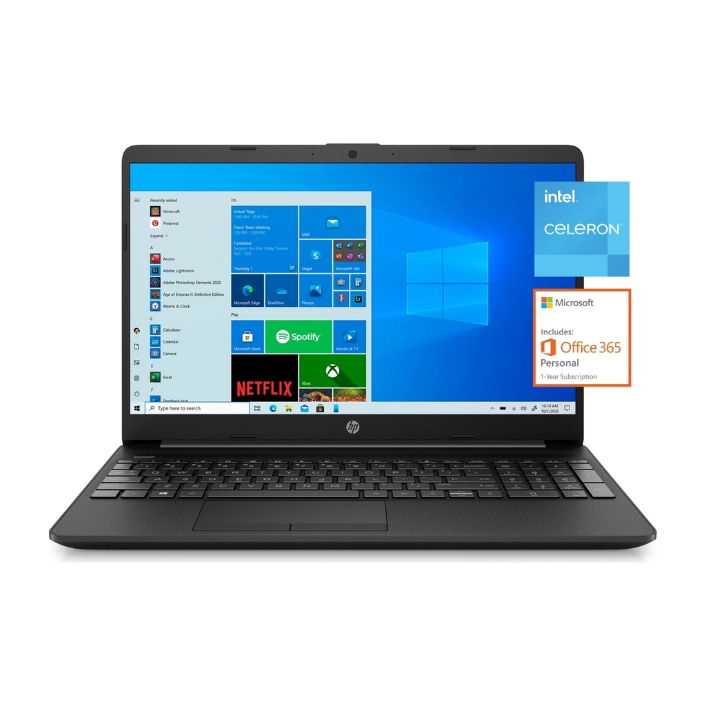 HP 15 Notebook Celeron N4020 4 Go 256 Go SSD 15.6" — YouShop DZ
