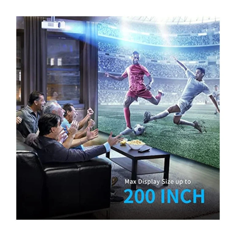 dionl7.webp Vidéoprojecteur Asnish 150” LED HDMI Bluetooth Full HD 1080P — YouShop DZ