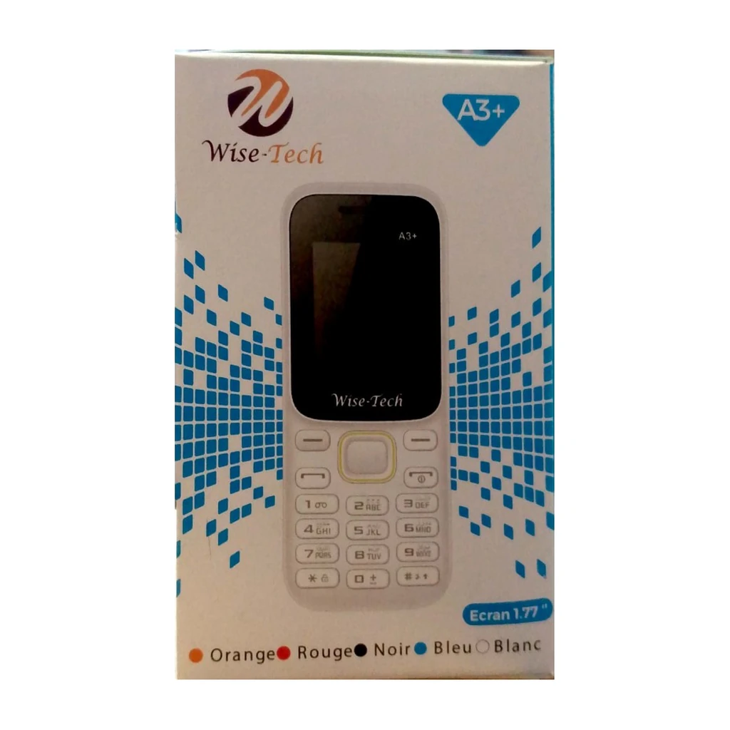g20wxv.webp WISE A2 / A3 Telephone GSM Double SIM VGA 1000mAh Privacy Lock — YouShop DZ