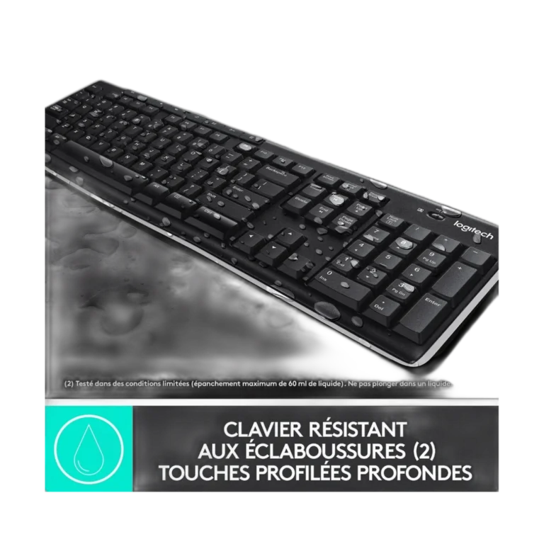 Logitech mk270 clavier souris sans fil youshop algerie (2) Logitech mk270 clavier souris sans fil illustration goutte eau etanche